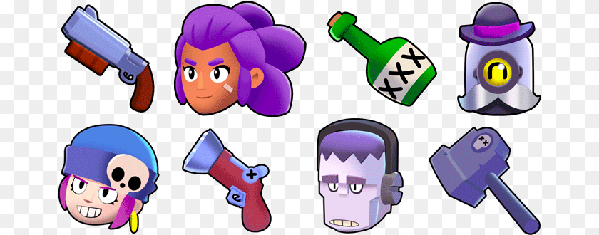 678x330 Brawl Stars Mouse Cursors Choose And Cartoon, Purple, Face, Head, Person Transparent PNG