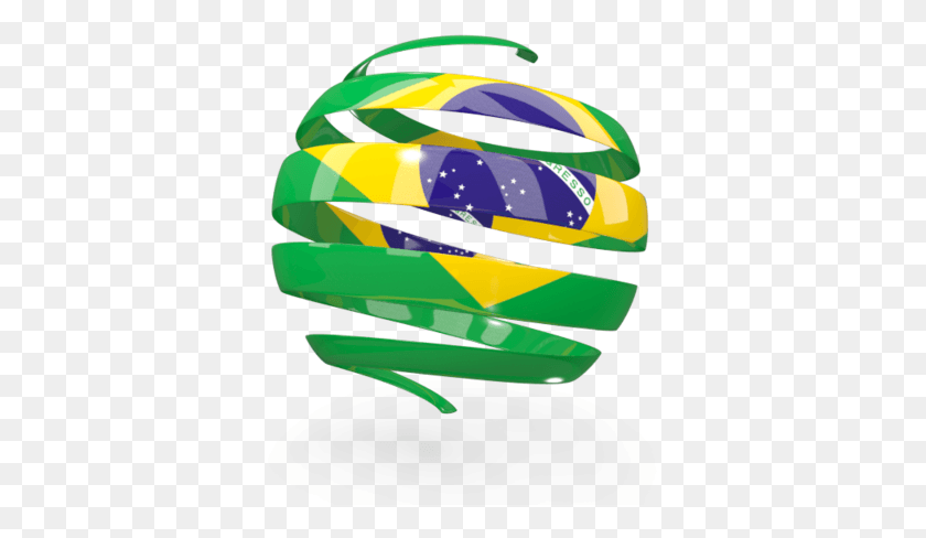 378x428 Brazil Flag Clipart Brazil, Helmet, Clothing, Apparel HD PNG Download
