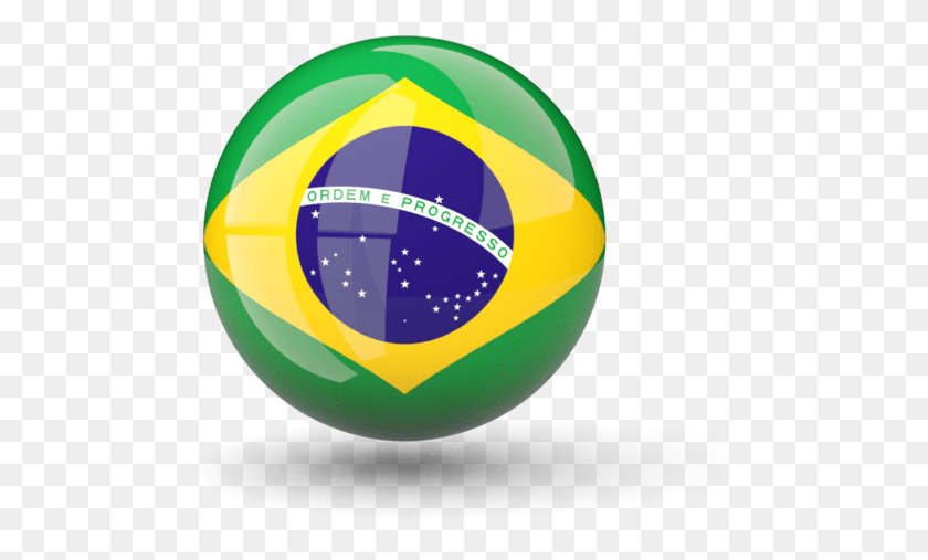 515x447 Brazil Flag Clipart Brazil Flag Icon, Sphere, Ball, Balloon HD PNG Download