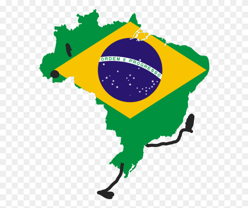 580x646 Brazil Flag Continent Brazil Flag Map Transparent, Plot, Outdoors, Nature HD PNG Download