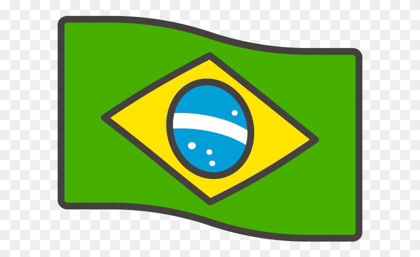 611x454 Флаг Бразилии Emoji Эмблема, Логотип, Символ, Товарный Знак Hd Png Скачать