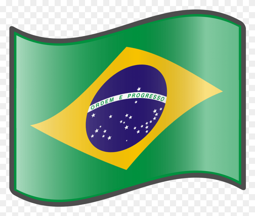 1025x857 Brazil Flag Waving Brazil Flag Cartoon, Label, Text, Clothing HD PNG Download
