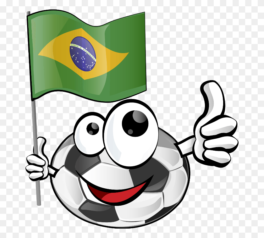 678x697 Brazil Worldcup2018 Fifa Russia Flag Flagbrazil Brazil Football Drawing, Symbol, Soccer Ball, Ball HD PNG Download