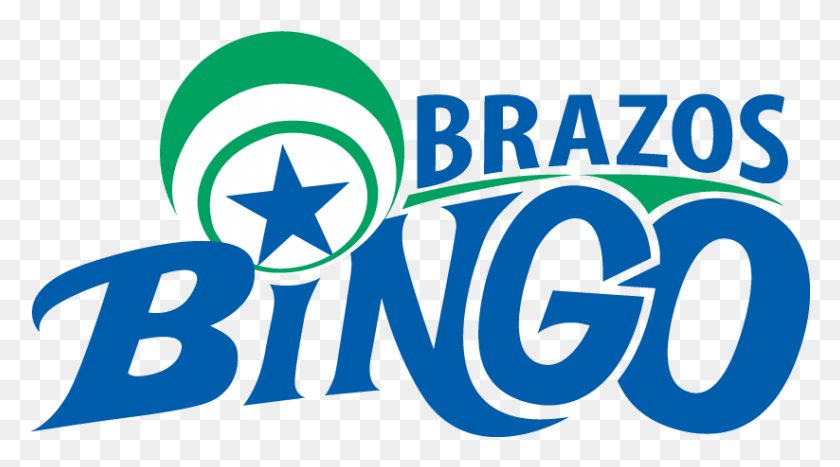 823x430 Логотип Бинго Brazos Bingo Логотип Бинго, Символ, Символ Звезды, Текст Hd Png Скачать