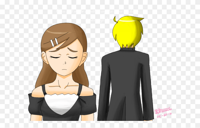 608x481 Break Up Clipart Sad Couple Cartoon Couple Break Up, Clothing, Apparel, Person HD PNG Download
