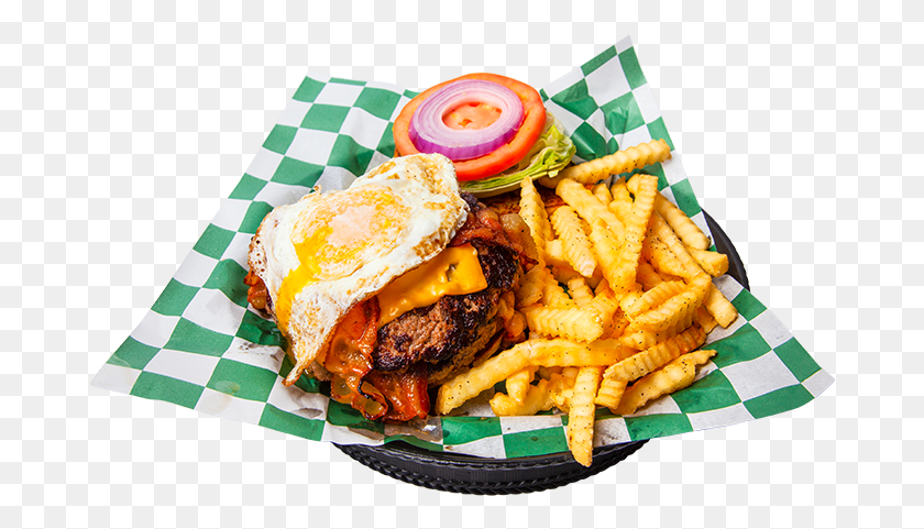 679x421 Breakfast Burger French Fries, Food, Sandwich, Fries HD PNG Download