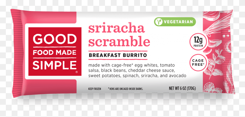 2345x1030 Breakfast Burritos Cage Free Burrito, Text, Label, Paper HD PNG Download