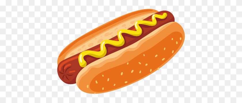 445x300 Breakfast Hot Dog Fast Food Clip Art Hot Dog Vector, Food HD PNG Download