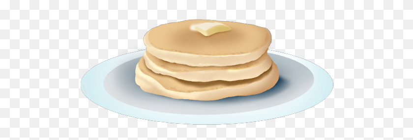 516x225 Breakfast Pancakes Plate Butter Mydrawing Pannekoek, Bread, Food, Pancake HD PNG Download