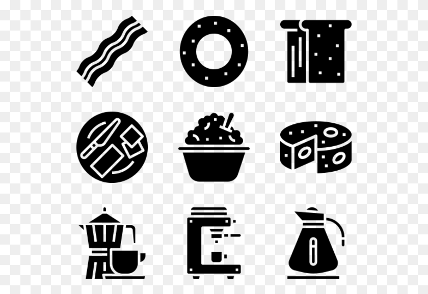 541x517 Breakfast Workplace Icon, Gray, World Of Warcraft HD PNG Download