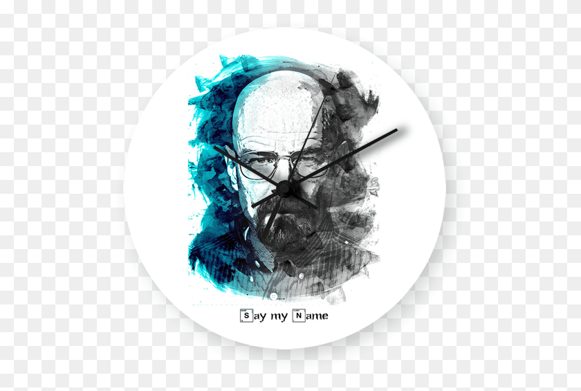 506x505 Breaking Bad Blue Black Printed Wall Clock Breaking Bad Posters, X-ray, Ct Scan, Medical Imaging X-ray Film HD PNG Download