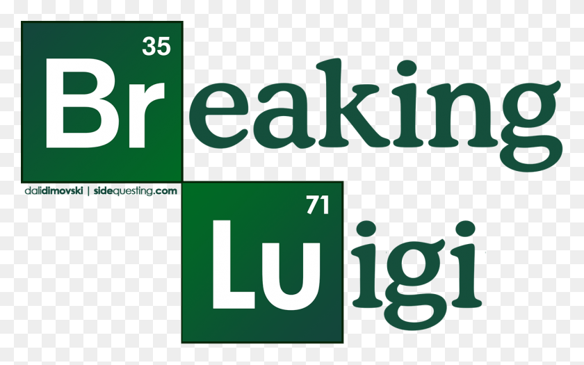 1224x730 Breaking Luigi Logo Breaking Bad Logo, Green, Text, Number HD PNG Download