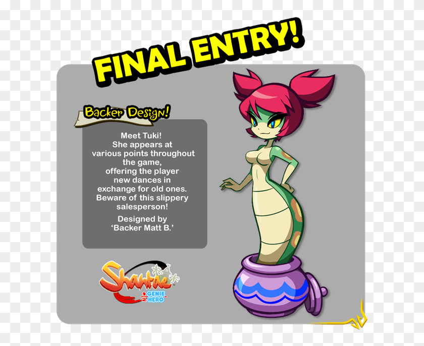 623x626 Breaking News Today For Shantae Fans Shantae Shantae Half Genie Hero Snake Lady, Animal, Mammal, Aardvark HD PNG Download