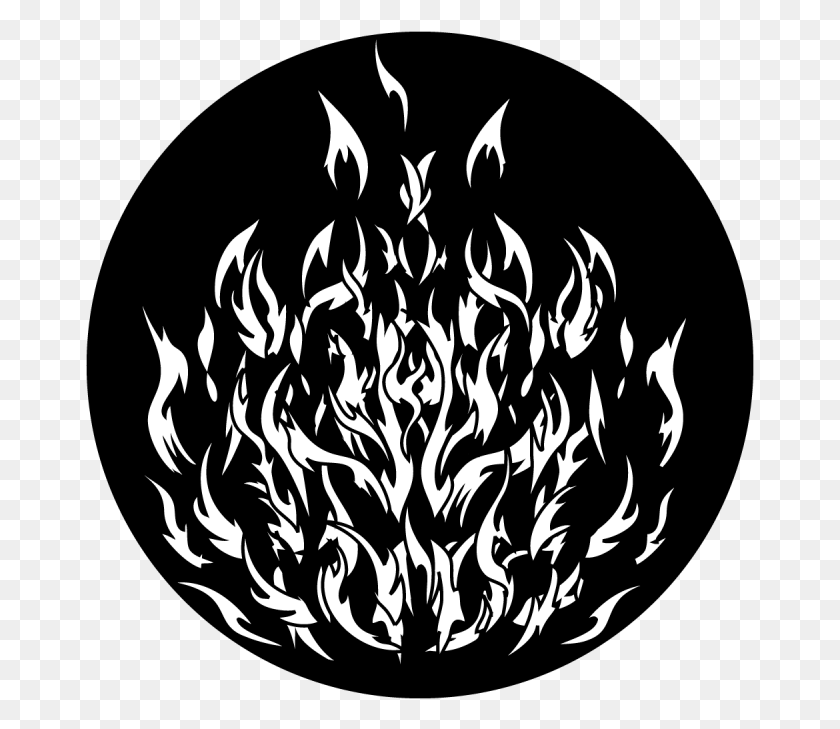 669x669 Breakup Angry Fire Circle, Flame, Bonfire, Stencil HD PNG Download