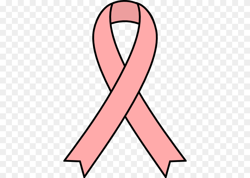 414x597 Breast Cancer Ribbon Clipart, Alphabet, Ampersand, Symbol, Text Sticker PNG