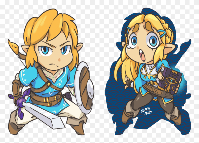 1050x731 Breath Of The Wild Charms Which Duo Is Your Favorite Breath Of The Wild Purah, Comics, Book, Manga HD PNG Download