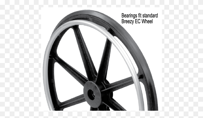 500x427 Breezy Ultra 4 Breezy Ec Series Rear Wheel Bearings Wheelchair, Machine, Tire, Spoke HD PNG Download