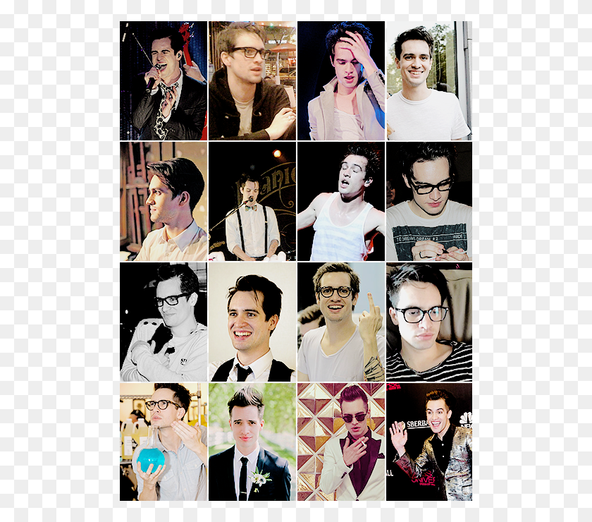 500x680 Brendon Urie Image Collage, Person, Poster, Advertisement HD PNG Download