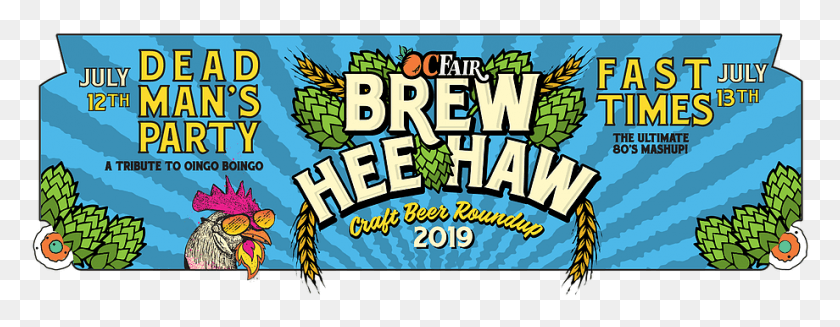920x316 Brew Heehaw2018 Header Orange County Fair, Crowd, Text, Parade HD PNG Download