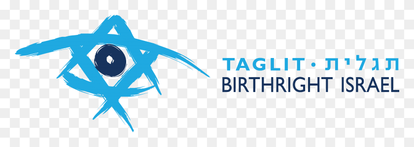 3673x1130 Логотип Bri Горизонтальный Taglit Birthright Israel Logo, Животное, Птица, Слово Hd Png Скачать