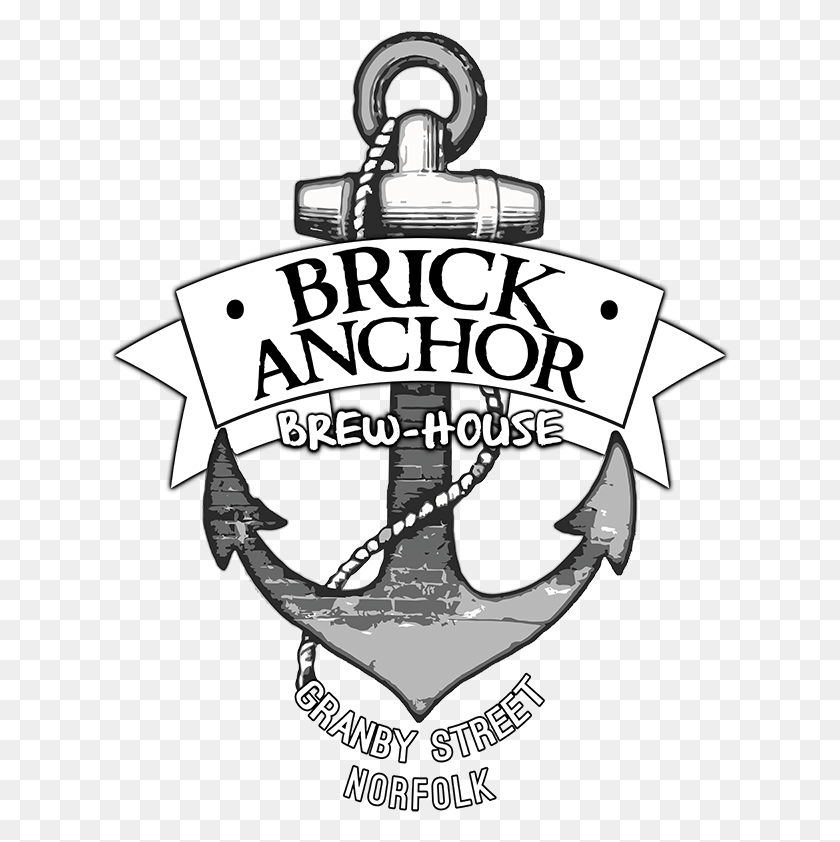 623x782 Brick Anchor Logo Brick Anchor Brew House Logo, Hook, Symbol, Trademark HD PNG Download