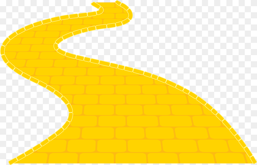 Brick Clipart Road Yellow Brick Road, Animal, Reptile, Snake, Text Transparent PNG