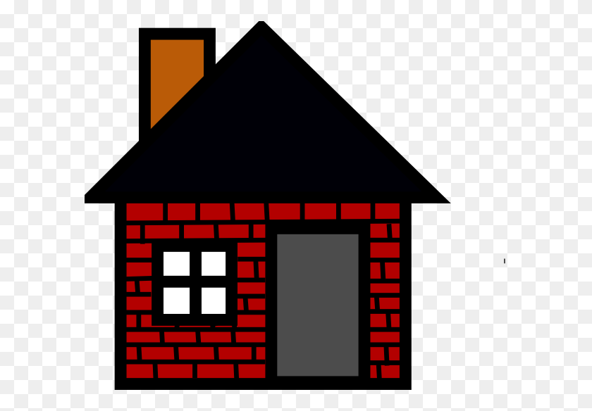600x524 Brick House Clip Art, Housing, Building, Pac Man HD PNG Download