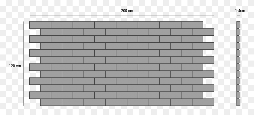 2283x938 Brick Wall, Pattern, Gray, Texture HD PNG Download