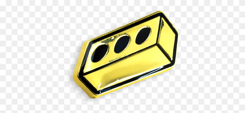 393x329 Brick39 Pin, Gold, Treasure, Symbol Hd Png