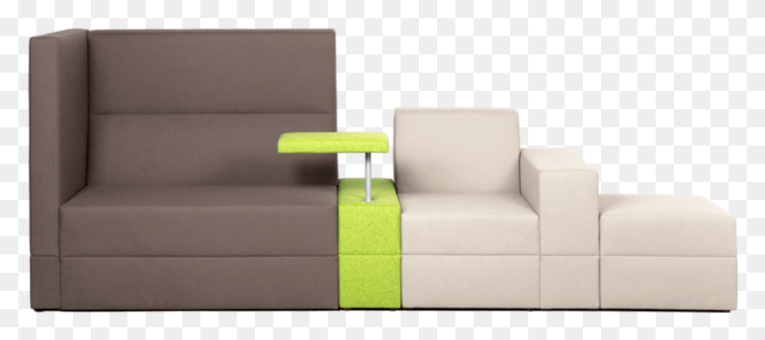 836x337 Bricks Configuration Sofa Green Brown White Laptoptable Palau Bricks, Furniture, Chair, Couch HD PNG Download