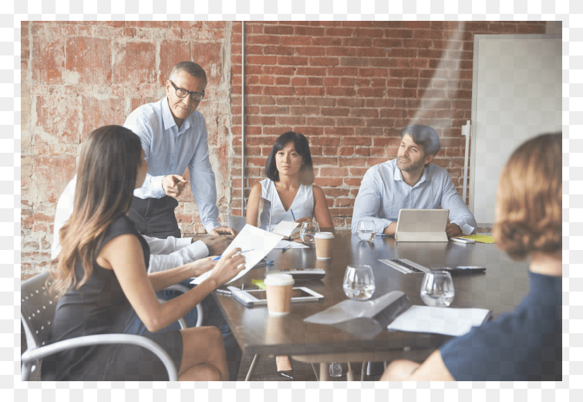 2000x1333 Brickwall Business People Ai Executives, Sitting, Person, Restaurant HD PNG Download