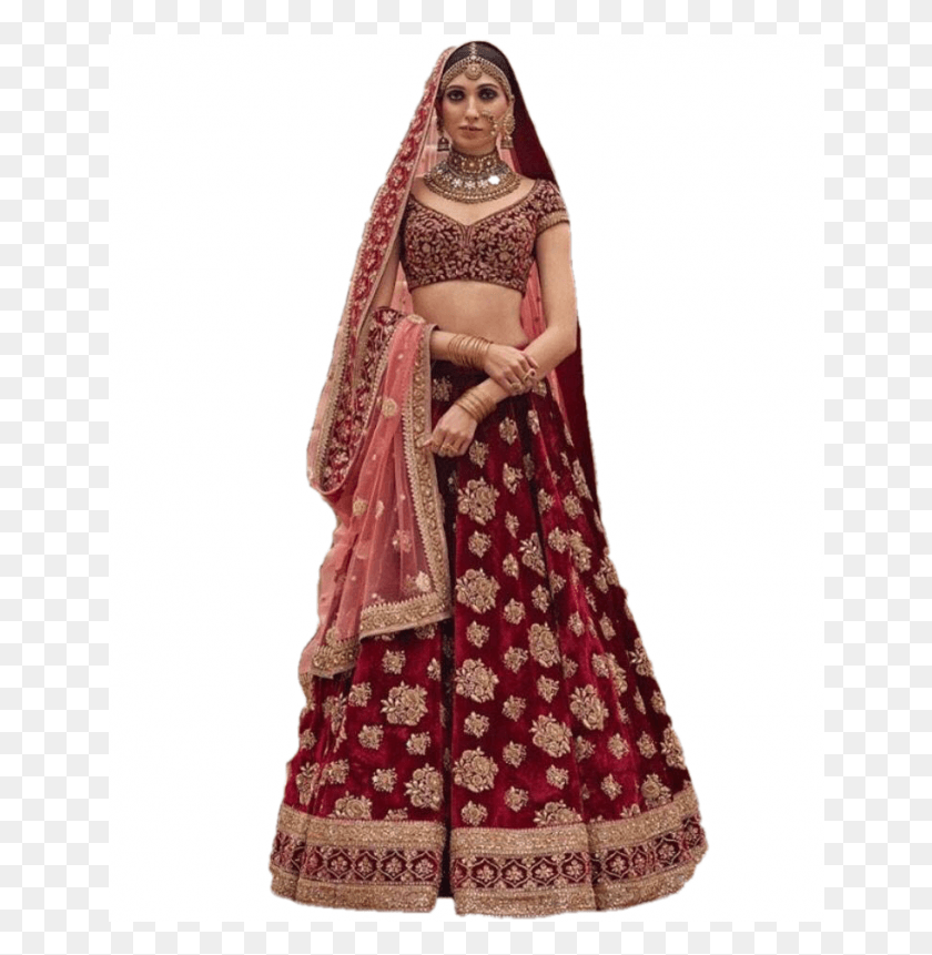 646x801 Bridal Designer Lehenga Choli For Woman Latest Bridal Lehenga 2018, Clothing, Apparel, Sari HD PNG Download