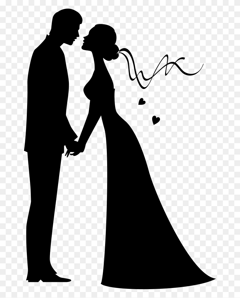 674x981 Bride And Groom Kissing Silhouette, Person, Human, Hand HD PNG Download