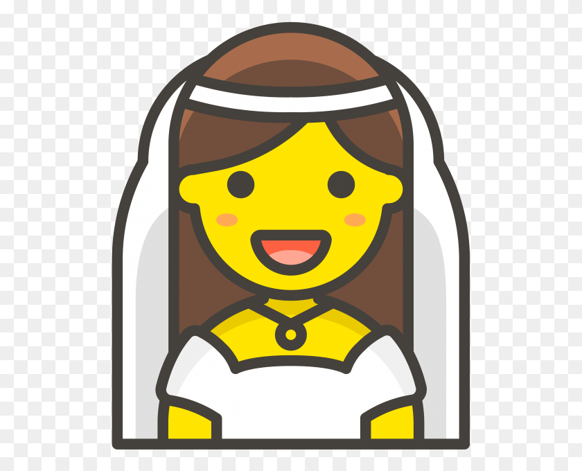 519x620 Bride With Veil Emoji Transparent Emoji Chef, Astronaut HD PNG Download