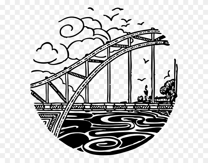 597x600 Мост Через Реку Изображения, Серый, Мир Варкрафта Hd Png Скачать