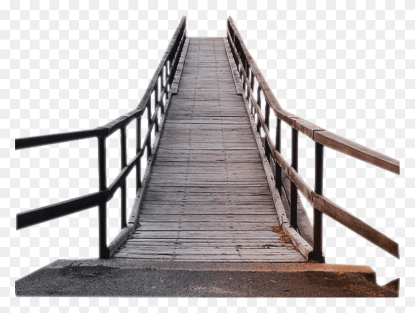 961x707 Деревянный Мост Деревянный Мост Настоящий Мост, Перила, Перила, Перила Hd Png Скачать