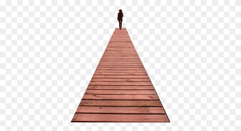 351x397 Bridge Wooden Wood Deck Woodedeck Man Standing Plank, Waterfront, Water, Staircase HD PNG Download