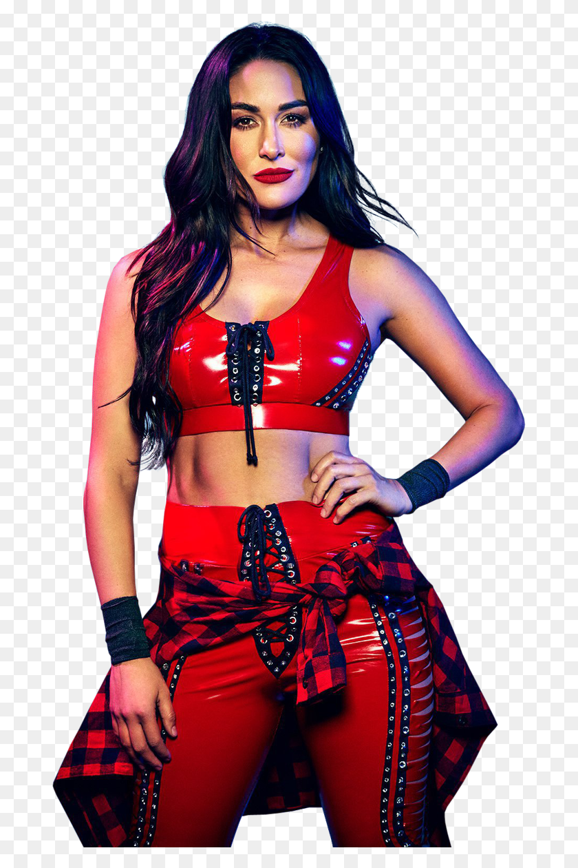 688x1200 Brie Bella Bayley Becky Lynch And Liv Morgan Renderspic Wwe Brie Bella 2018, Clothing, Apparel, Person HD PNG Download