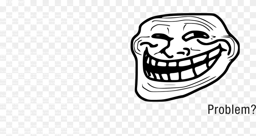 1120x596 Brief History Of Trolling Clipart Troll Face, Advertisement, Poster, Teeth, Person Transparent PNG