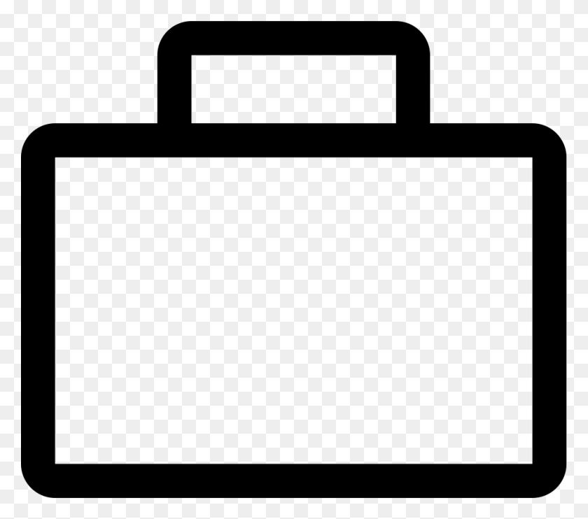 981x858 Briefcase Svg Icon Free Black And White Lego Head, Bag, First Aid HD PNG Download