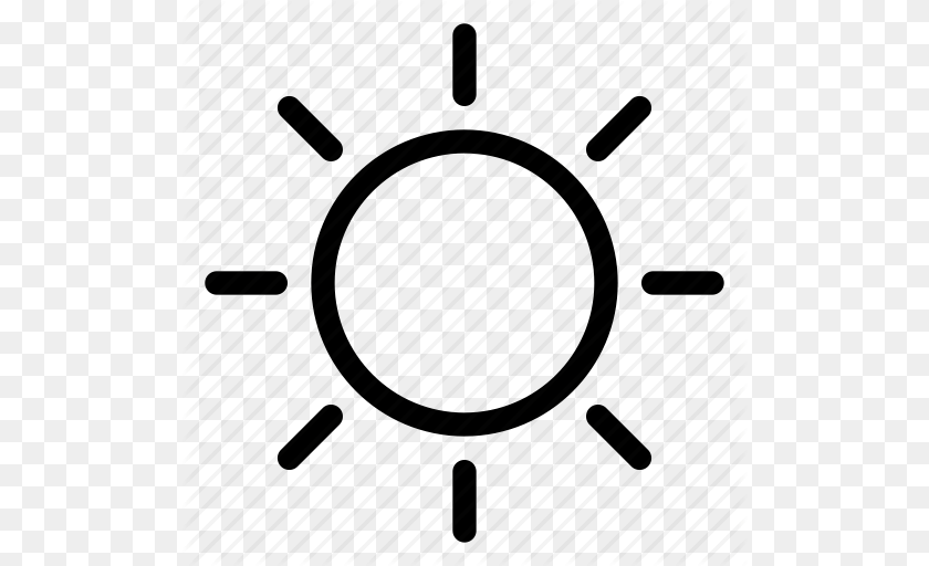 512x512 Bright Energy Power Shine Sun Icon Sticker PNG