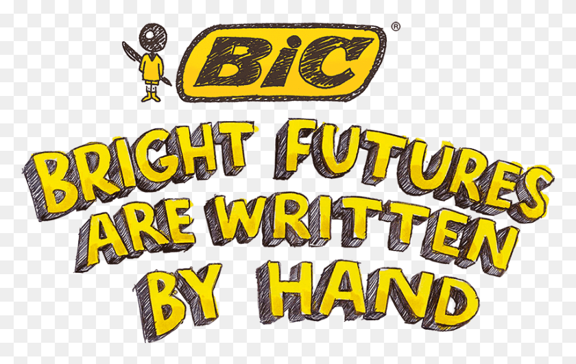 853x516 Bright Futures Are Written By Hand Bic Bright Futures, Word, Text, Alphabet HD PNG Download