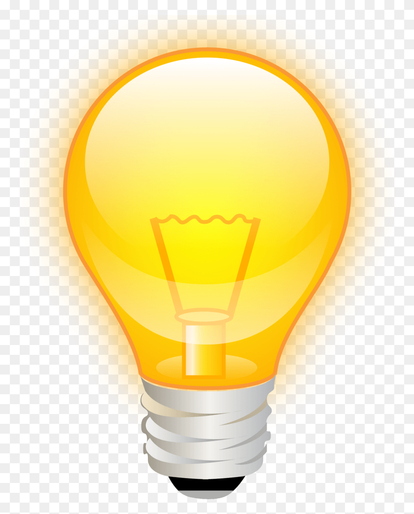 1566x1975 Bright Idea Light Bulb, Light, Lightbulb, Lamp HD PNG Download