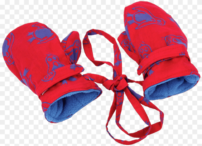 Bright Red Mittens On String For Toddler Transparent, Bonnet, Clothing, Hat, Baby Sticker PNG