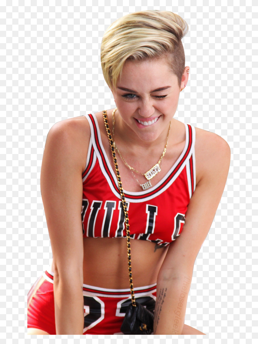 664x1057 Brilho Branco Brushe Miley Cyrus 23, Clothing, Apparel, Person HD PNG Download