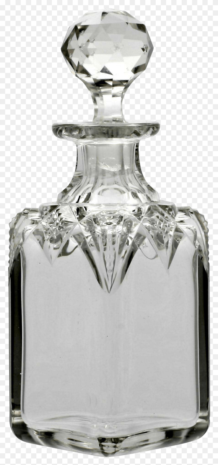 882x1951 Brilliant Cut Glass Perfume Bottle Antique 1880s Crystal Crystal Glass Perfume Bottle, Jar, Wedding Cake, Cake HD PNG Download