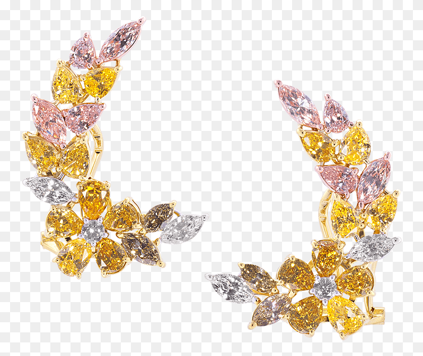 757x647 Brilliant Diamond Necklace Fancy Color Diamond Earrings Earrings, Accessories, Accessory, Jewelry HD PNG Download