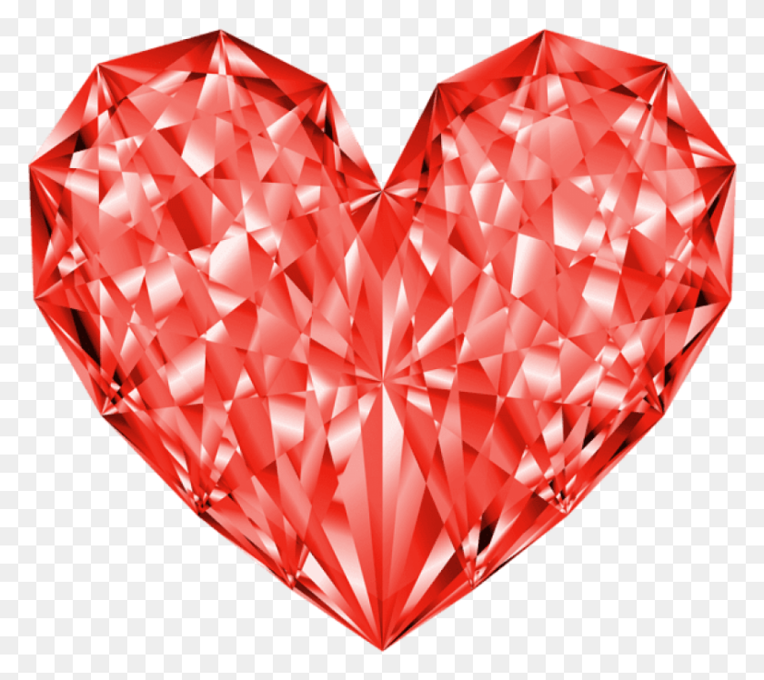 840x741 Бриллиантовое Сердце Красный Клип Арт, Бриллиант, Драгоценный Камень, Ювелирные Изделия Hd Png Скачать