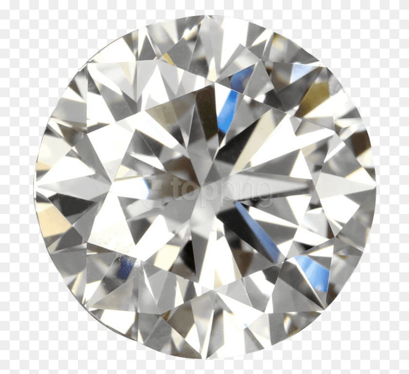 706x709 Brilliant Round Shaped Brilliant, Diamond, Gemstone, Jewelry Descargar Hd Png