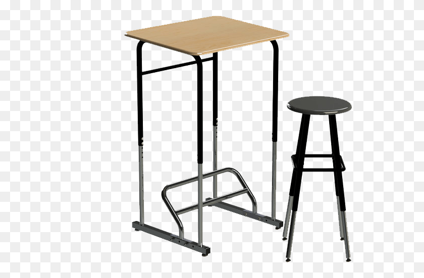 557x491 Brilliant Student Standing Desk Standup Kids Fighting Standing Desk For School, Furniture, Bar Stool, Stand HD PNG Download